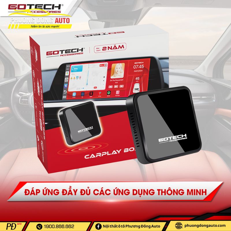 Đánh giá Carplay Box Gotech GB9 chi tiết...