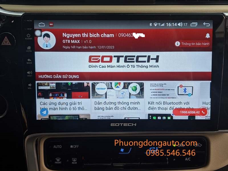 Màn android cho Kia Seltos tốt nhất – Gotech GT8 Max