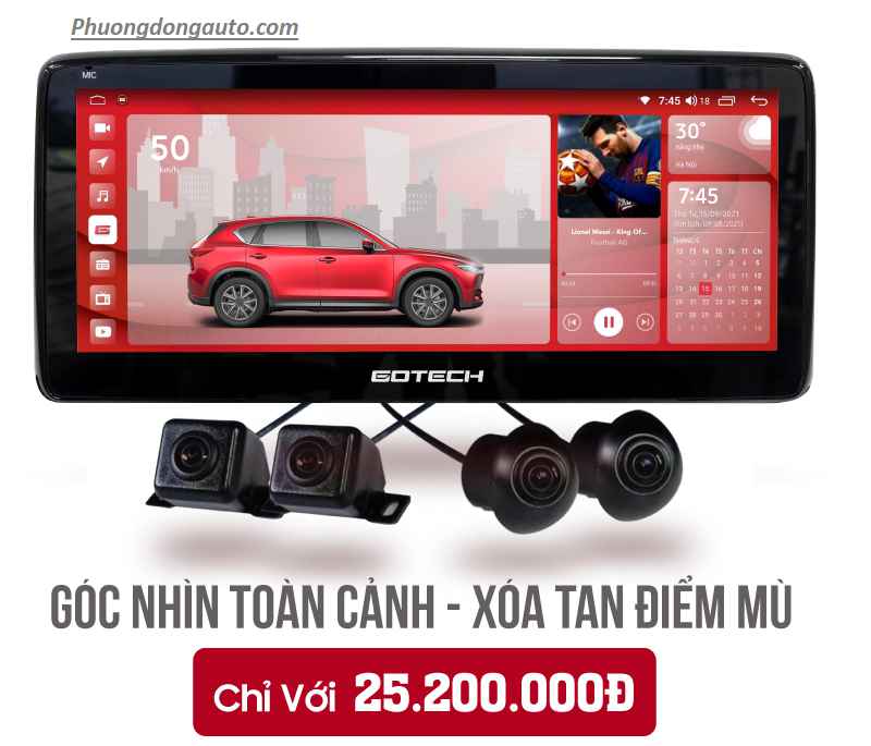 Màn android cho Kia Seltos tốt nhất – Gotech GT8 Max