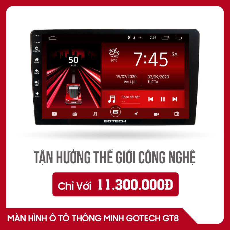 Màn android cho Kia Seltos tốt nhất – Gotech GT8 Max